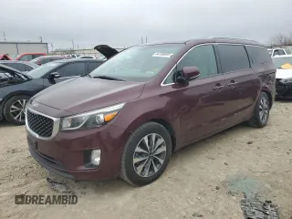 2015 Kia Sedona EX with VIN KNDMC5C13F6063903, listed as a Copart auction lot 44789095 with 108,378 mi miles and Salvage Title. Bid and sale history available at carsss.com. Image 1.