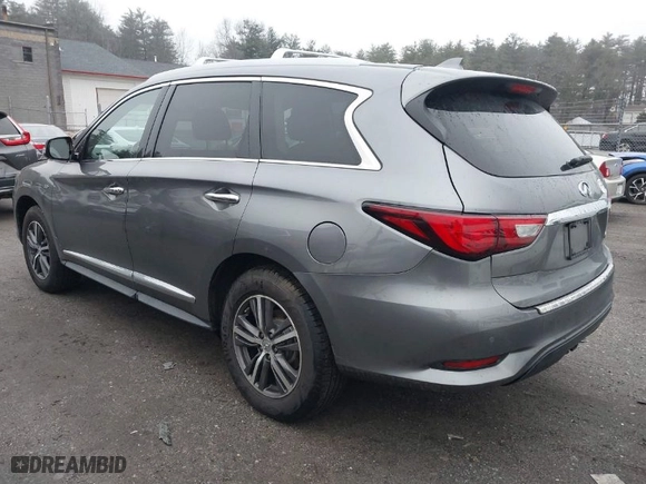 2017 Infiniti QX60 with VIN 5N1DL0MM3HC525114, listed as a IAAI auction lot 41076172 with 140,894 mi miles. Bid and sale history available at carsss.com. Image 3.