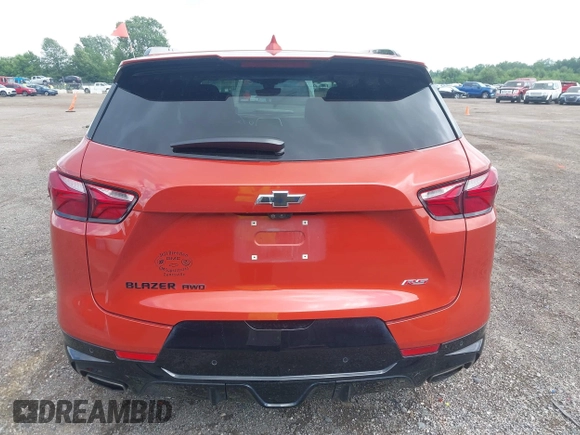 2021 Chevrolet Blazer RS with VIN 3GNKBKRS1MS547173, listed as a IAAI auction lot 42462368 with 56,115 mi miles and . Bid and sale history available at DreamBid. Image 16.