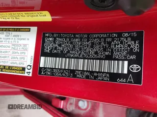 2016 Scion iM z VIN JTNKARJE7GJ505490, wystawiony jako IAAI lot #42109960 z przebiegiem 80 522 mil mil oraz . Historia ofert i sprzedaży dostępna na DreamBid. Obrazek 9.
