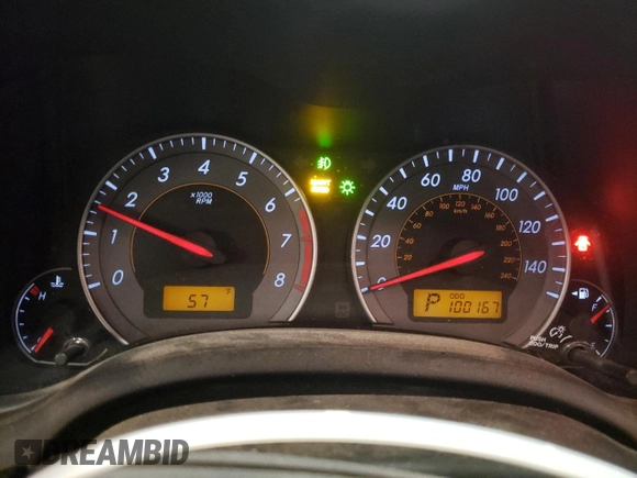 2010 Toyota Corolla with VIN 2T1BU4EE3AC452993, listed as a Copart auction lot 49237525 with 100,167 mi miles and Salvage Title. Bid and sale history available at carsss.com. Image 9.