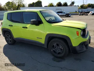 2017 Jeep Renegade Sport with VIN ZACCJAAB5HPF98804, listed as a Copart auction lot 57111735 with 86,568 mi miles and Salvage title. Bid and sale history available at DreamBid. Image 4.