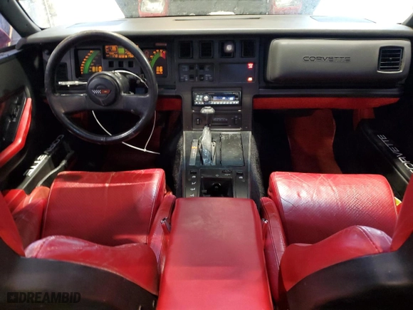 1986 Chevrolet Corvette with VIN 1G1YY0780G5118238, listed as a Copart auction lot 44241245 with 92,333 mi miles and Salvage Title. Bid and sale history available at carsss.com. Image 8.