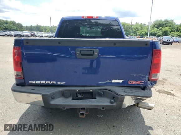 2013 GMC Sierra 1500 SLT with VIN 3GTP2WE77DG161822, listed as a Copart auction lot 63851855 with 169,146 mi miles and Salvage title. Bid and sale history available at DreamBid. Image 6.