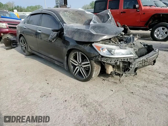 2016 Honda Accord Sport with VIN 1HGCR2F53GA187497, listed as a Copart auction lot 52445755 with Not provided miles and Salvage title. Bid and sale history available at DreamBid. Image 11.