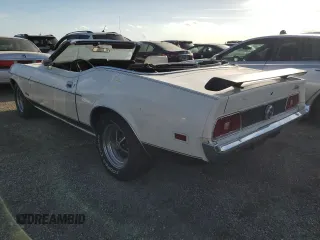 1973 Ford Mustang с VIN 3F03H257970, выставлен на аукционе Copart как лот 76169144 с пробегом 70 749 миль миль и Списание • Salvage title. История ставок и продаж доступна на DreamBid. Изображение 2.