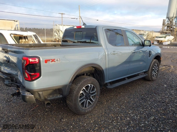 2024 Ford Ranger LARIAT with VIN 1FTER4KH7RLE02681, listed as a IAAI auction lot 41045878 with 10,527 mi miles. Bid and sale history available at carsss.com. Image 4.