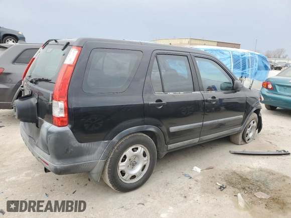2005 Honda CR-V LX with VIN SHSRD68575U300649, listed as a Copart auction lot 48797705 with 258,830 mi miles and Salvage Title. Bid and sale history available at DreamBid. Image 3.