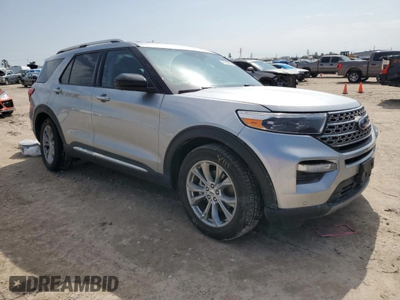 2022 Ford Explorer Limited with VIN 1FMSK7FH1NGA79598, listed as a Copart auction lot 45244325 with 56,275 mi miles and Salvage Title. Bid and sale history available at carsss.com. Image 4.