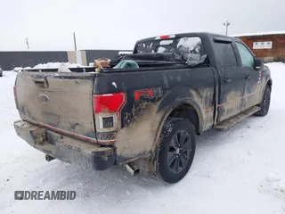 2019 Ford F-150 XL with VIN 1FTFW1E47KFC69168, listed as a IAAI auction lot 41317777 with 1 mi miles. Bid and sale history available at carsss.com. Image 4.