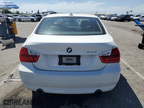 2007 BMW 3 Series 335i with VIN WBAVB735X7PA88427, listed as a Copart auction lot 44646455 with 149,611 mi miles and Salvage title. Bid and sale history available at DreamBid. Image 6.