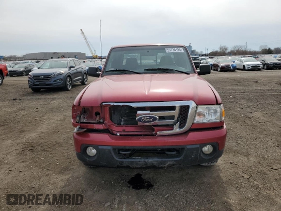 2009 Ford Ranger XLT with VIN 1FTZR45E99PA52904, listed as a Copart auction lot 51734185 with 161,291 mi miles and Salvage title. Bid and sale history available at DreamBid. Image 5.