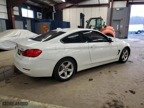 2014 BMW 4 Series 428i xDrive with VIN WBA3N9C53EF720727, listed as a Copart auction lot 46137785 with 105,861 mi miles and Salvage Title. Bid and sale history available at carsss.com. Image 3.