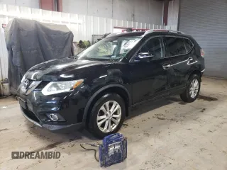 2015 Nissan Rogue S with VIN KNMAT2MV7FP565388, listed as a Copart auction lot 48399155 with 114,846 mi miles and Salvage Title. Bid and sale history available at carsss.com. Image 1.