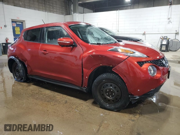 2015 Nissan Juke SL z VIN JN8AF5MV1FT559560, wystawiony jako Copart lot #50146625 z przebiegiem 62 824 mil mil oraz Szkoda całkowita • Salvage title. Historia ofert i sprzedaży dostępna na DreamBid. Obrazek 4.
