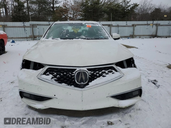 2018 Acura TLX Advance with VIN 19UUB3F70JA005505, listed as a Copart auction lot 45715695 with 49,311 mi miles and Salvage title. Bid and sale history available at DreamBid. Image 5.