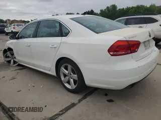 2012 Volkswagen Passat SE с VIN 1VWBP7A39CC096748, выставлен на аукционе Copart как лот 58834415 с пробегом 189 119 миль миль и На запчасти • Non repairable. История ставок и продаж доступна на DreamBid. Изображение 2.