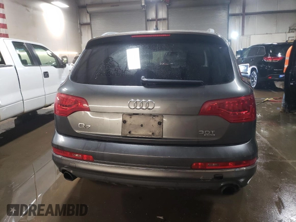 2015 Audi Q7 Premium with VIN WA1CGAFE0FD025722, listed as a Copart auction lot 48874585 with 105,663 mi miles and Salvage title. Bid and sale history available at DreamBid. Image 6.