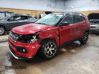 2024 Jeep Compass Limited z VIN 3C4NJDCN0RT156198, wystawiony jako Copart lot #46113475 z przebiegiem 3 696 mil mil oraz Czysty tytuł • Clean title. Historia ofert i sprzedaży dostępna na DreamBid. Obrazek 1.