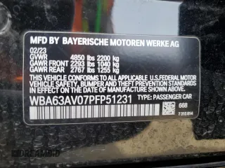 2023 BMW 4 Series 430i с VIN WBA63AV07PFP51231, выставлен на аукционе Copart как лот 51990625 с пробегом 13 960 миль миль и Списание • Salvage title. История ставок и продаж доступна на DreamBid. Изображение 12.
