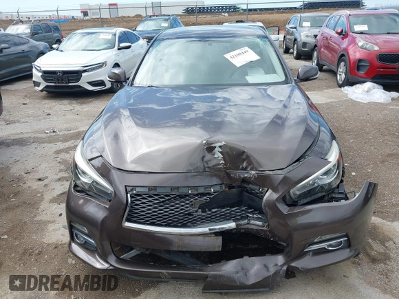 2017 Infiniti Q50 Sport with VIN JN1EV7AP1HM738098, listed as a IAAI auction lot 42108449 with 109,540 mi miles and . Bid and sale history available at DreamBid. Image 12.