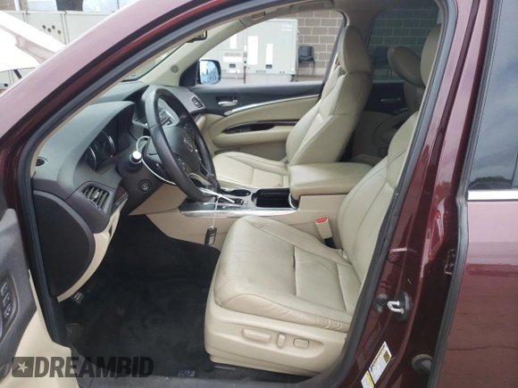 2014 Acura MDX Technology with VIN 5FRYD4H41EB028323, listed as a Copart auction lot 56938365 with Not provided miles and Salvage title. Bid and sale history available at DreamBid. Image 7.