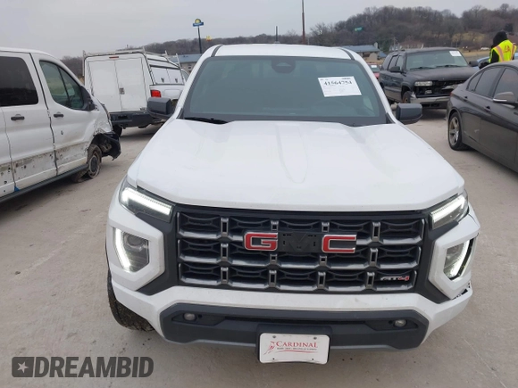 2023 GMC Canyon 4WD AT4 with VIN 1GTP6DEK0P1221777, listed as a IAAI auction lot 41564754 with 21,974 mi miles. Bid and sale history available at carsss.com. Image 12.
