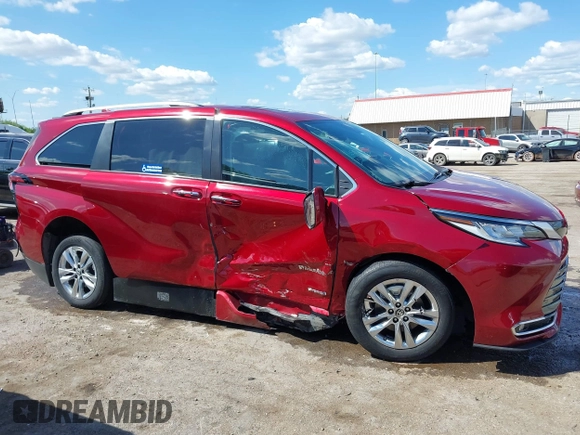 2021 Toyota Sienna Limited z VIN 5TDZRKEC0MS038956, wystawiony jako IAAI lot #42111556 z przebiegiem 47 647 mil mil oraz . Historia ofert i sprzedaży dostępna na DreamBid. Obrazek 13.