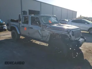 2020 Jeep Gladiator Rubicon with VIN 1C6JJTBG7LL112446, listed as a Copart auction lot 53548815 with 73,374 mi miles and Non Repairable. Bid and sale history available at DreamBid. Image 4.