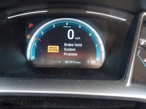 2017 Honda Civic Sedan EX-L with VIN 19XFC1F70HE005116, listed as a IAAI auction lot 42042277 with 61,812 mi miles. Bid and sale history available at carsss.com. Image 15.