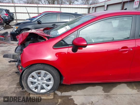 2013 Kia Rio LX with VIN KNADM4A31D6310504, listed as a IAAI auction lot 41579952 with 55,757 mi miles and . Bid and sale history available at DreamBid. Image 18.