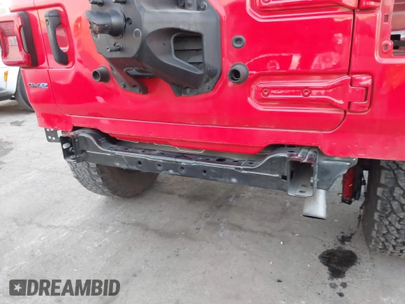 2022 Jeep Wrangler Unlimited Rubicon with VIN 1C4JJXR63NW206709, listed as a IAAI auction lot 41254820 with 25,317 mi miles and . Bid and sale history available at DreamBid. Image 22.