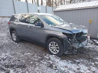 2019 Chevrolet Traverse LS with VIN 1GNEVFKW0KJ232419, listed as a IAAI auction lot 41985366 with 115,401 mi miles. Bid and sale history available at carsss.com. Image 1.