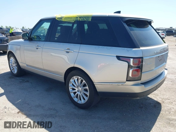 2019 Land Rover Range Rover with VIN SALGS2RE9KA520688, listed as a IAAI auction lot 41941073 with 59,782 mi miles and . Bid and sale history available at DreamBid. Image 3.