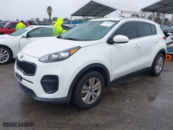 2019 Kia Sportage LX with VIN KNDPM3AC6K7508870, listed as a IAAI auction lot 41808770 with 104,141 mi miles. Bid and sale history available at carsss.com. Image 2.