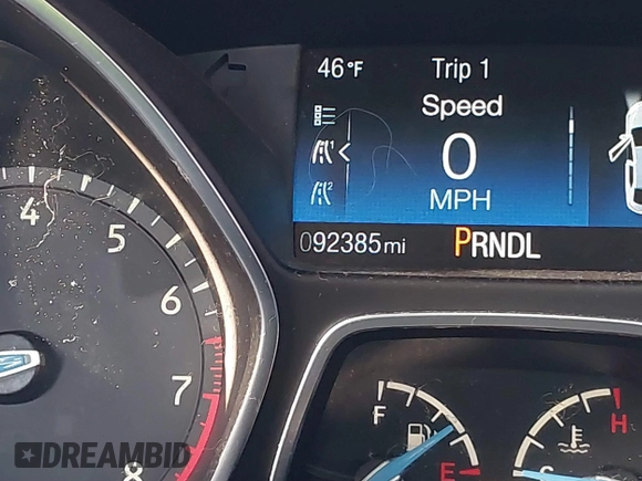 2018 Ford Focus SE with VIN 1FADP3F20JL216525, listed as a IAAI auction lot 41744383 with 92,385 mi miles. Bid and sale history available at carsss.com. Image 15.