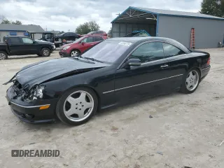 2002 Mercedes-Benz CL-Class with VIN WDBPJ75J32A029395, listed as a Copart auction lot 43396775 with 100,928 mi miles and Salvage Title. Bid and sale history available at carsss.com. Image 1.