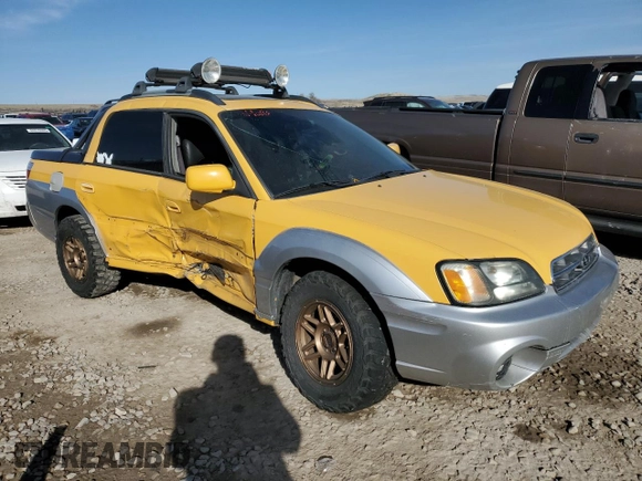 2003 Subaru Baja с VIN 4S4BT61CX36100051, выставлен на аукционе Copart как лот 47897185 с пробегом 168 869 миль миль и Списание • Salvage title. История ставок и продаж доступна на DreamBid. Изображение 4.