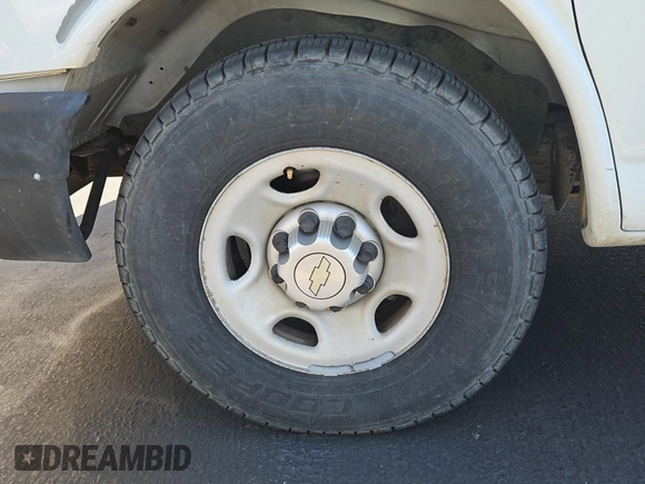 2012 Chevrolet Express Cargo with VIN 1GCWGFCA8C1179156, listed as a IAAI auction lot 42667299 with 168,910 mi miles and . Bid and sale history available at DreamBid. Image 25.