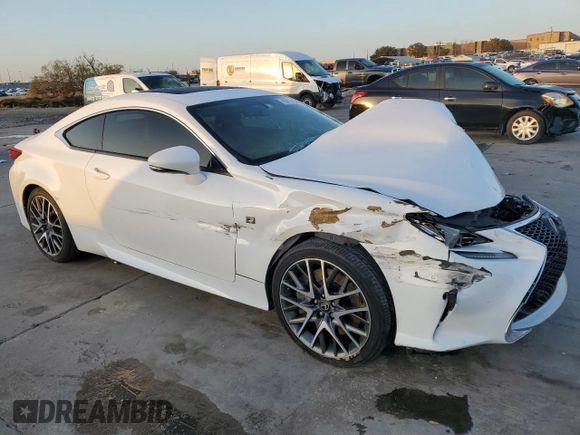 2016 Lexus RC 200t F Sport with VIN JTHHA5BC7G5002697, listed as a Copart auction lot 85011464 with 101,221 mi miles and Clean title. Bid and sale history available at DreamBid. Image 4.