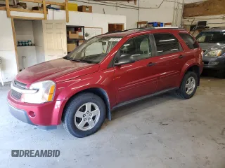 2005 Chevrolet Equinox LS with VIN 2CNDL23F756168474, listed as a Copart auction lot 49391535 with 72,288 mi miles and Salvage Title. Bid and sale history available at carsss.com. Image 1.