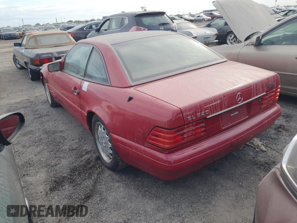 1997 Mercedes-Benz SL 500 with VIN WDBFA63F1VF144556, listed as a Copart auction lot 74490744 with Not provided miles and Salvage title. Bid and sale history available at DreamBid. Image 2.