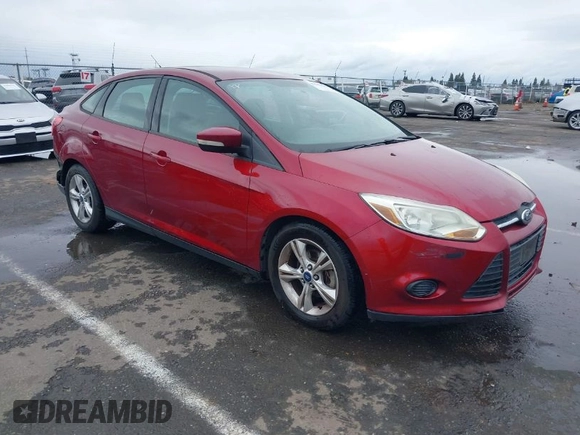 2014 Ford Focus SE with VIN 1FADP3F22EL112110, listed as a IAAI auction lot 41582585 with 107,285 mi miles. Bid and sale history available at carsss.com. Image 1.