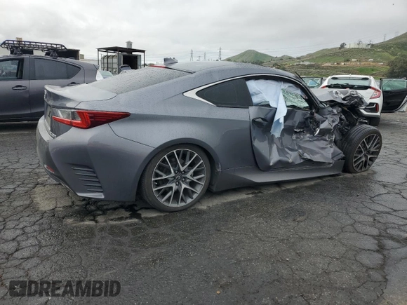 2015 Lexus RC 350 F Sport with VIN JTHHE5BC7F5007529, listed as a Copart auction lot 51106915 with 108,008 mi miles and Salvage title. Bid and sale history available at DreamBid. Image 3.