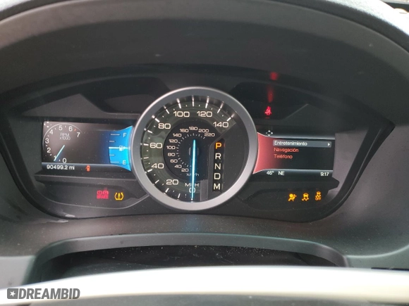 2015 Ford Explorer XLT with VIN 1FM5K7D88FGC65835, listed as a Copart auction lot 43037575 with 90,499 mi miles and Salvage Title. Bid and sale history available at carsss.com. Image 9.