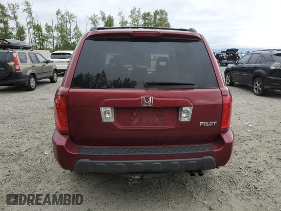 2005 Honda Pilot EX-L with RES with VIN 2HKYF18605H520211, listed as a Copart auction lot 55065745 with 236,365 mi miles and Clean Title. Bid and sale history available at carsss.com. Image 6.