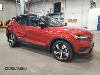 2021 Volvo XC40 with VIN YV4ED3UR8M2529871, listed as a Copart auction lot 57584345 with 35,609 mi miles and Salvage title. Bid and sale history available at DreamBid. Image 4.