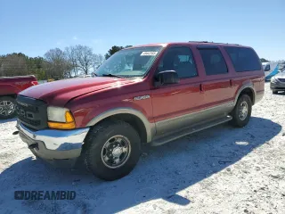 2000 Ford Excursion Limited with VIN 1FMNU42S3YEB26038, listed as a Copart auction lot 49442985 with 266,921 mi miles and Salvage Title. Bid and sale history available at DreamBid. Image 1.