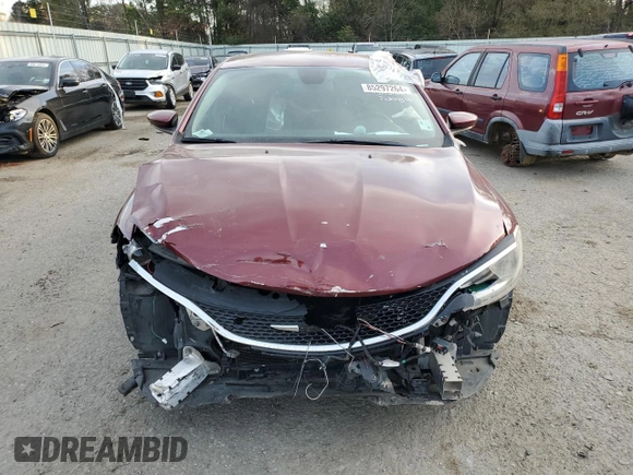 2015 Chrysler 200 Limited with VIN 1C3CCCAB3FN616247, listed as a Copart auction lot 85297264 with 0 mi miles and Salvage Title. Bid and sale history available at carsss.com. Image 5.