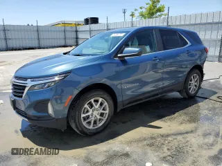 2024 Chevrolet Equinox LT with VIN 3GNAXUEG5RL241329, listed as a Copart auction lot 58347844 with 12,158 mi miles and Clean title. Bid and sale history available at DreamBid. Image 1.
